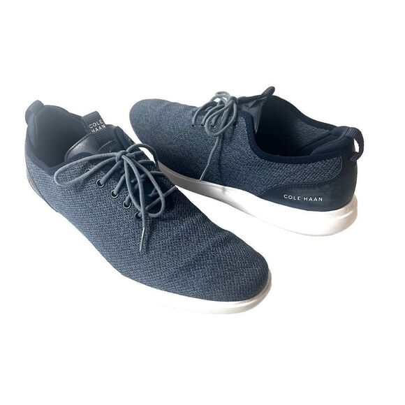 Cole Haan Grand.Os Men's 11.5 M Shoes Sneaker Blue Fabric Casual Comfort Low Top - Picture 1 of 12